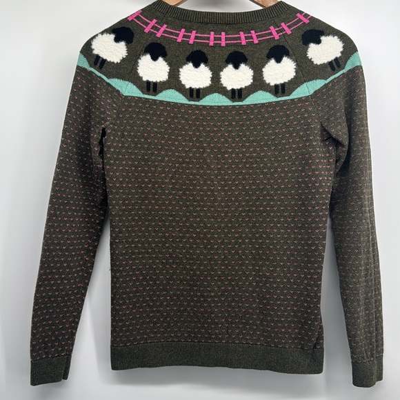 Talbots SHEEP YOKE RAGLAN CREWNECK PULLOVER Size P - Picture 3 of 9